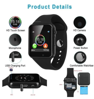 A1 watch Smart Watch Smart i Bluetooth Digital Smart Watch For Men