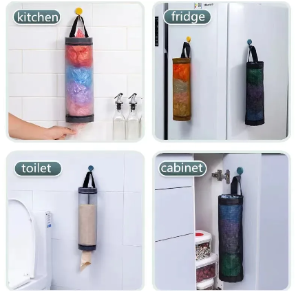 Plastic Garbage Bag Holder Dispenser / Trash Organizer