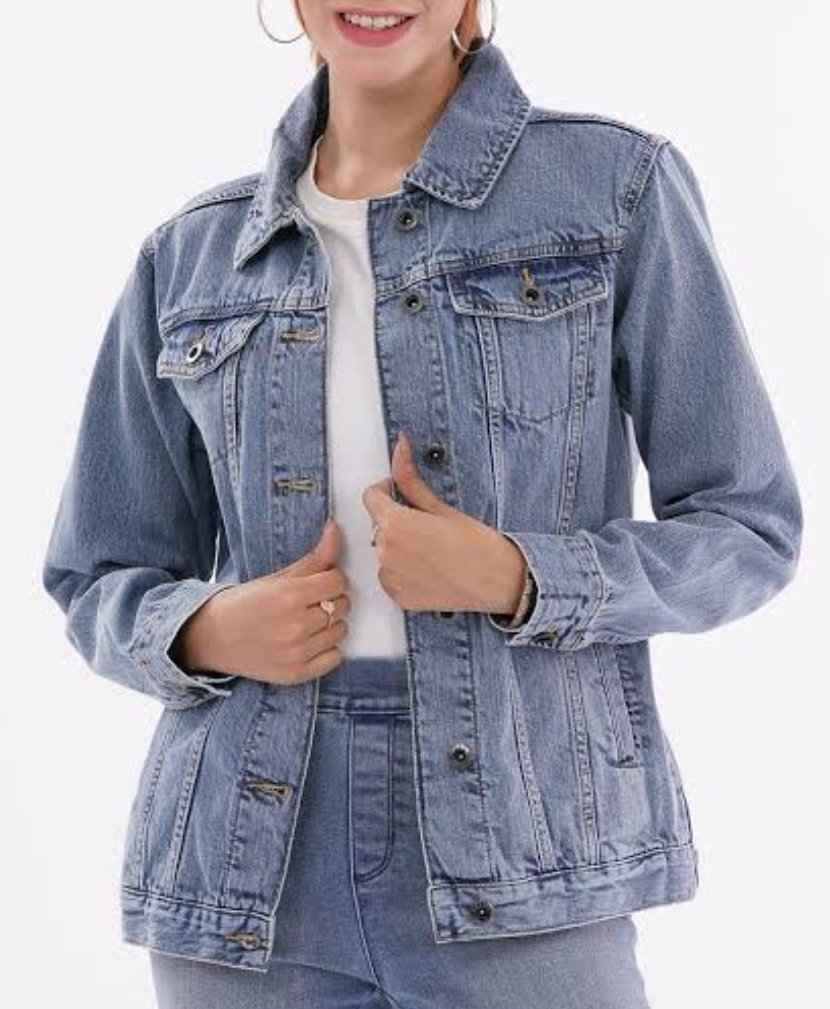 Womens Denim Jacket-Rise - A Modern Lifestyle Clothing Brand